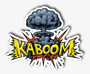Kaboom Explosion Mushroom Cloud Sticker - Ka Boom Sticker