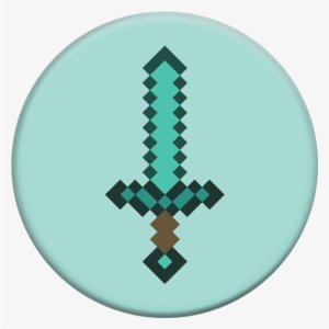 Minecraft Sword Popsockets Grips - Minecraft Diamond Sword