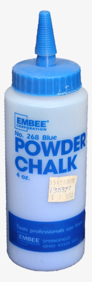 Chalk Line Powder, 4 Oz, Blue - Plastic Bottle