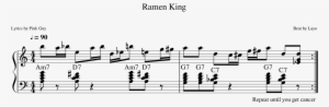 Ramen King Sheet Music Composed By Beat By Layo 1 Of - Top Ramen Sheet Music