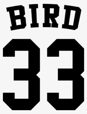 Larry Bird 33 Number Sticker - Larry Bird Number 33