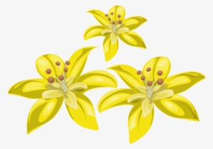 Three Yellow Flowers Png Image - Yellow Flowers Graphic Png