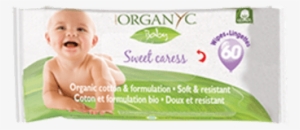 Organyc Baby 60 Sweet Caress Organic Cotton Baby W - 2pack! Organyc Baby Wipes - 100 Percent Organic Cotton