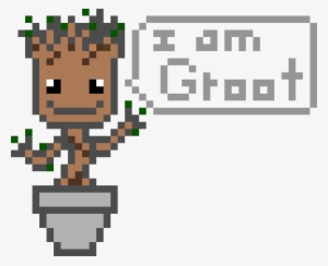 Baby Groot - Excel Pixel Art
