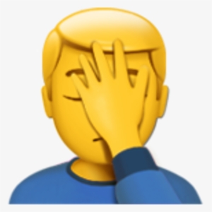 Facepalm Emoji Png Png Free Library