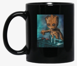 Baby Groot Death Button New Wave Tee Png Groot Death - Princess Are Born In July
