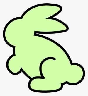 Soft Spring Green Bunny Png Clip Arts For Web - Rabbit Black And White