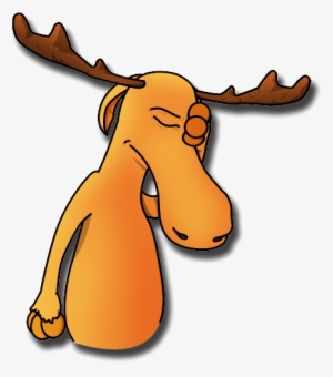 Moosefacepalm - Sad Moose Cartoon
