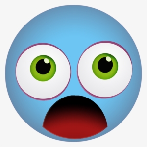 Scared face emoticon. 24347621 PNG