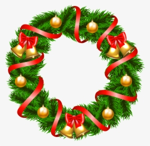 Decorative Christmas Wreath Png Clipart Image - Christmas Wreath Png Transparent