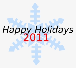 Happy Holidays Snowflake Clip Art - Ggd Hollands Noorden