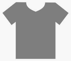 T Shirt Outline Clip Art - Outline Gray T Shirt