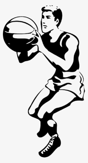 Mb Image/png - Basketball Player Black And White