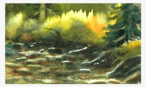 Morning, Creekside - Painting