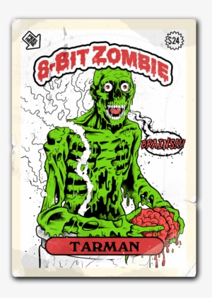 8-bit Zombie Tarman - Return Of The Living Dead Stencil