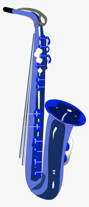 Saxophone Clip Art Saxophone Clipart Fans - Blue Saxophone Transparent