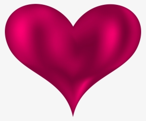 Beautiful Heart Pink Png Clipart - Pink Heart Clipart Png