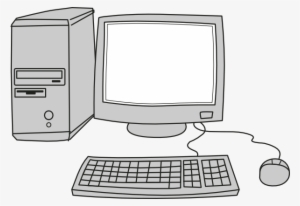 Computer Screen Cartoon