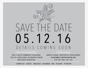 Night Of The Stars Save The Date - Graphics