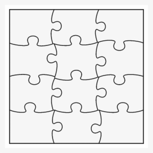 How To Make Jigsaw Pieces - Jigsaw Puzzle Template Transparent