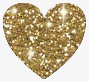 Glitter Sparkly Heart Sticker - Black