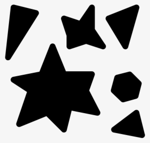Particle Filled Icon - Triangle
