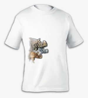 Watercolor Asian Rhinos White T-shirt - Puma Bulgaria Kit 2006