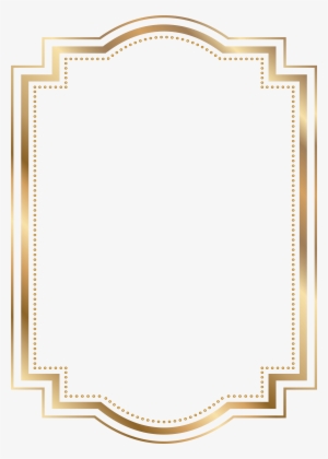 Card Borders Png - Gold Borders And Frames