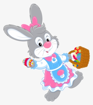 Girl Easter Bunny Clipart