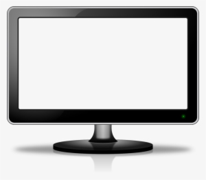 Download Tv With White Screen Clipart Computer Monitors - Png Televisão
