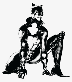 Jpgpngepssvg - Cat Woman Black And White