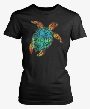Cosmic Watercolor Sea Turtle T Shirt - Limited Edition For Proud Military Moms!