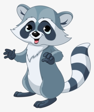 Animals - Cartoon Raccoon