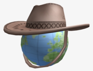 Earth Day Cowboy - Earth With Cowboy Hat
