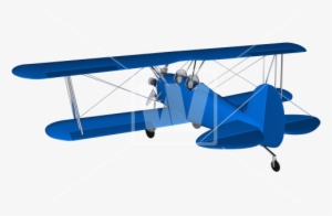 Blue Vintage Plane Png - Airplane