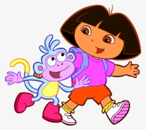 Dora And Boots Walking - Dora La Exploradora Y Botas