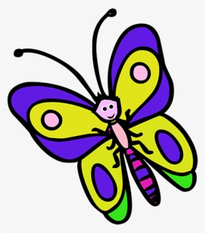 Butterfly Cartoon Clipart - Butterfly Image In Cartoon