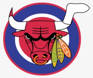 Combination Of Bulls, Blackhawks, Sox, Bears, And Cubs - Bears And Cubs Logo