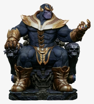 300434 Thanos Throne Maquette Statue - Marvel - Thanos On Throne Maquette