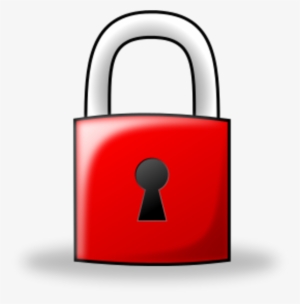Red Lock Clipart