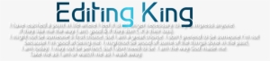 King Png Text Banner Royalty Free Library - Parallel
