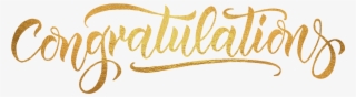 Ftestickers Text Typography Congratulations Gold - Transparent Congratulations In Gold