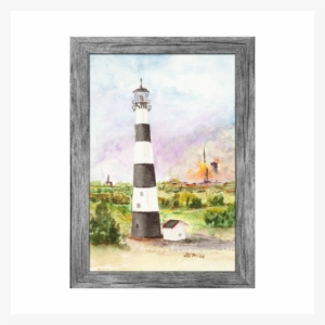 Cape Canaveral Lighthouse Rocket Launch Watercolor - Cape Canaveral Lighthouse