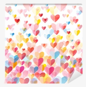 Watercolor Painting Background Heart Wall Mural • Pixers® - Visual Arts
