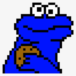 Cookie Monster - Cool Pixel Art On Minecraft
