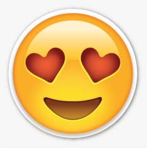 Smiling Face With Heart Shaped Eyes - Emoji Face Love