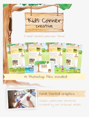Kids Corner Creative Website Template - Creative Kids Corner