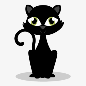 Halloween Black Cat Vector Free Download Png Image - Cat