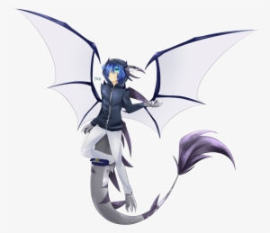 Human With Dragon Wings - Anime Half Human Half Dragon