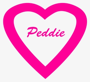 Peddie Heart Shape 1 - Sign